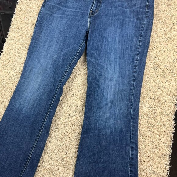 Levi's 515 Women's Size 16S 33x30 Blue Denim Bootcut Jeans Pants Dark Wash - Picture 5 of 8